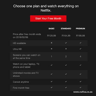 Netflix South Africa price list – Watch TV Shows Online