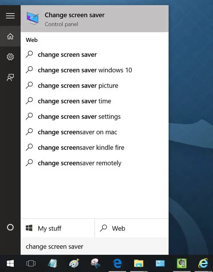 Enable Screen Saver In Windows 10