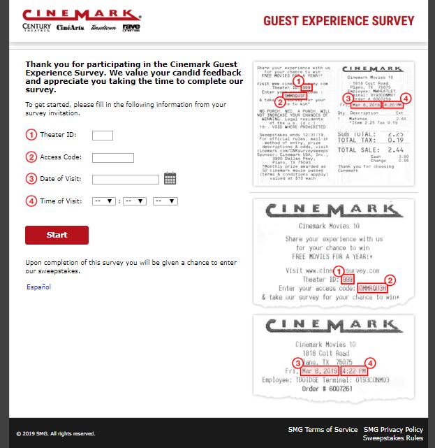 MyCinemark | CineMark Survey | Win 52 Cinemark Movie Pass 2023