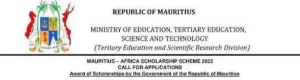 DHET Mauritius-Africa Scholarship Scheme 2023 – How to Apply
