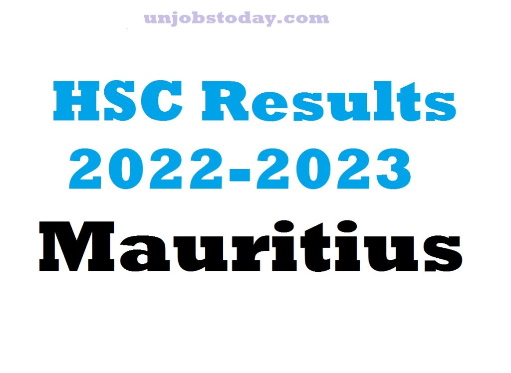 HSC Results 2022-2023 Mauritius Check Result Online