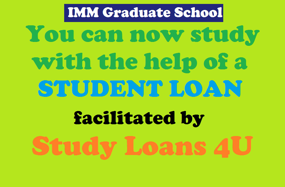 You can now study with the help of a STUDENT LOAN facilitated by Study Loans 4U