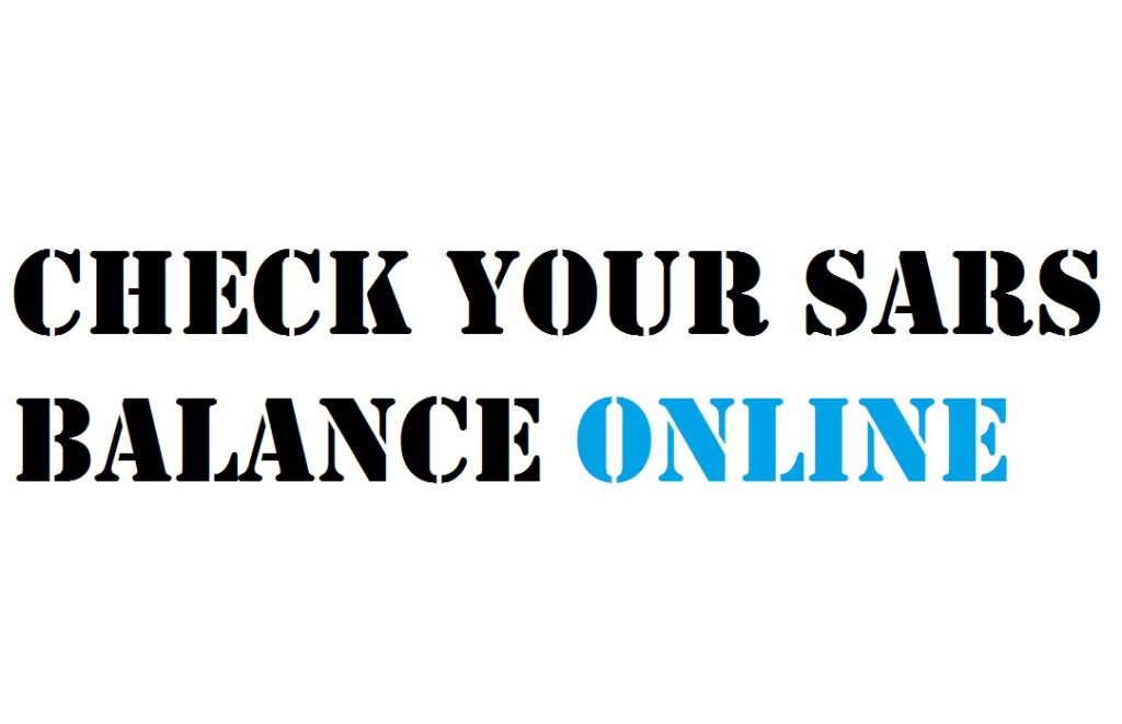 Check Your SARS Balance Online