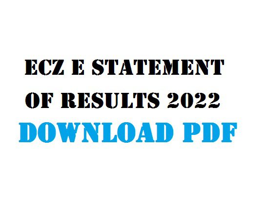 ECZ E statement of results 2022 download PDF