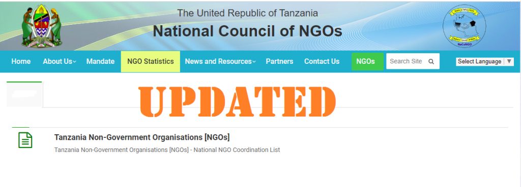 List of NGOs in Tanzania – Registered NGOs in Tanzania