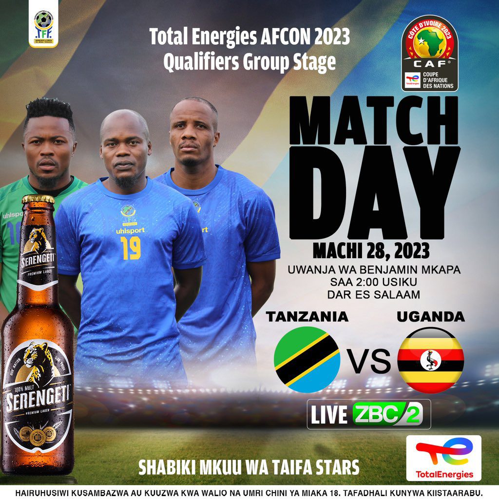 Matokeo Tanzania Taifa Stars vs Uganda leo 28 March 2023