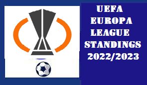 UEFA Europa League Standings 2022/2023