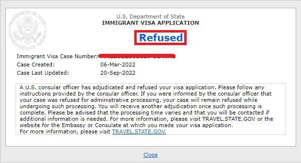 'Refused' US Visa CEAC Status: Understanding Form 221g