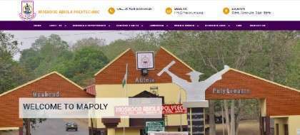 To access the MAPOLY (Moshood Abiola Polytechnic) portal and log in