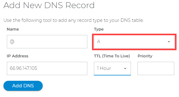 Add DNS Record 
