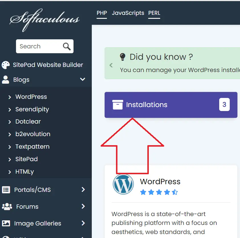 How to Log In to WordPress Using Softaculous