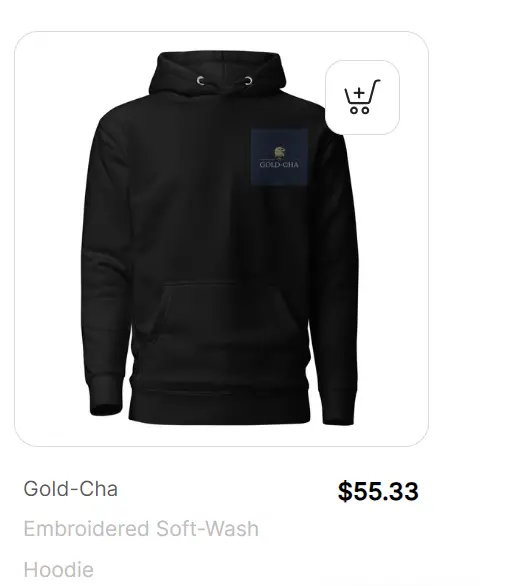 Introducing the Gold-Cha Embroidered Soft-Wash Hoodie